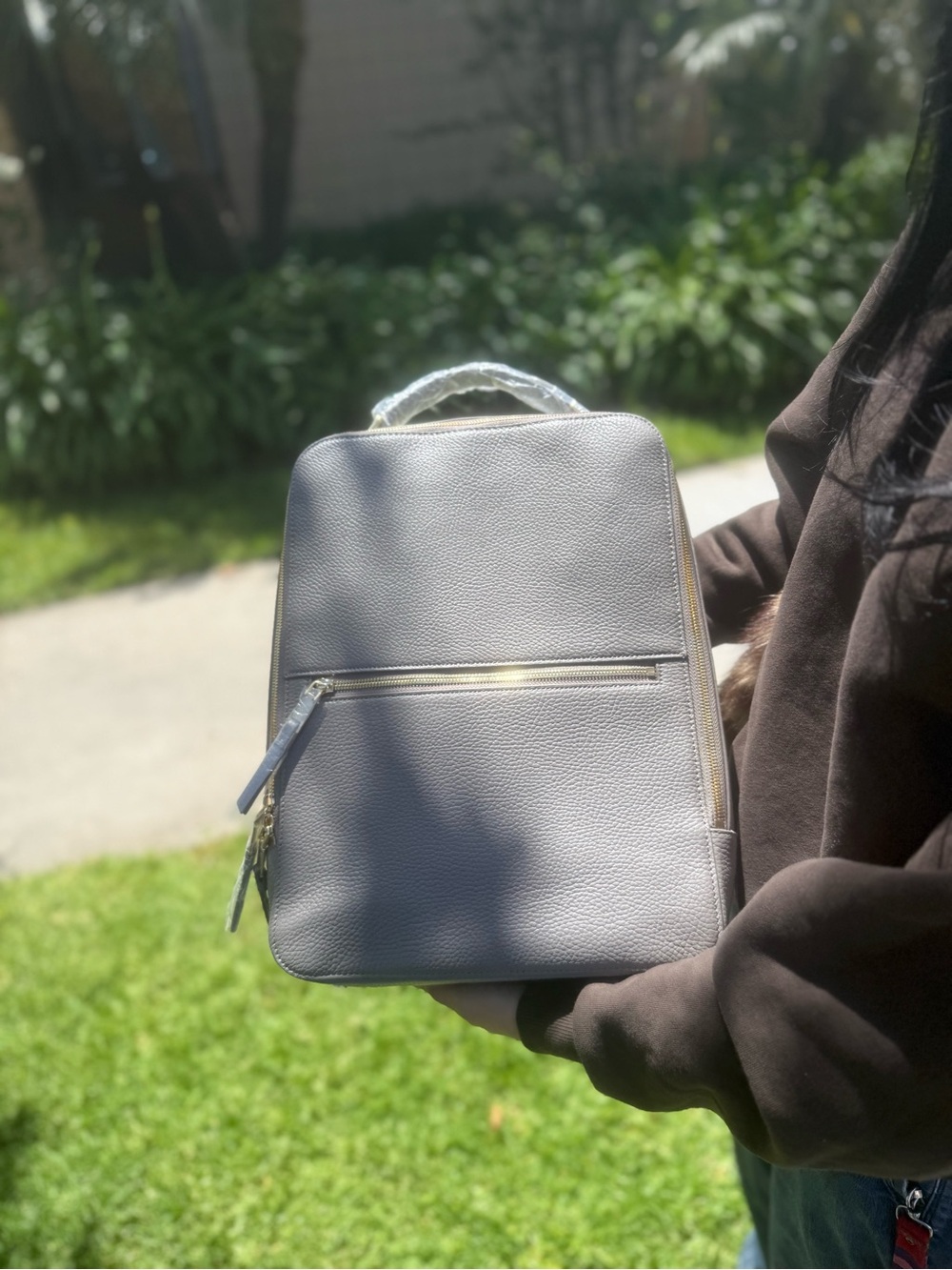 Quince Unisex Marlow Laptop Backpack Color - Mink